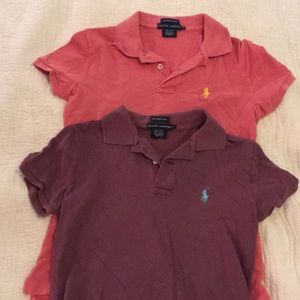 Two short sleeved skinny polo